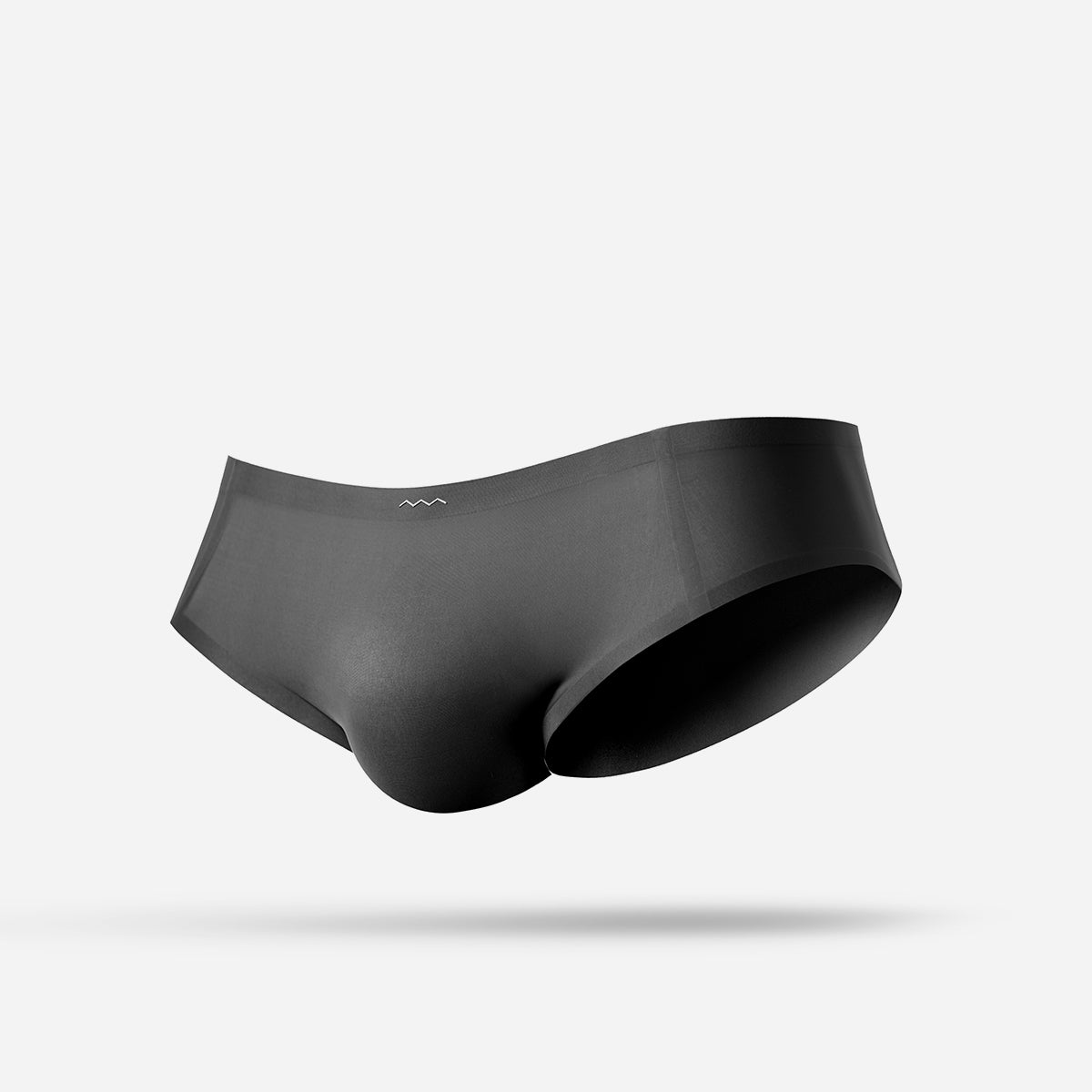 Classic Basic Men’s Fashion Luxurious Underwear Low Waist Cozy Boxer Brief  Black